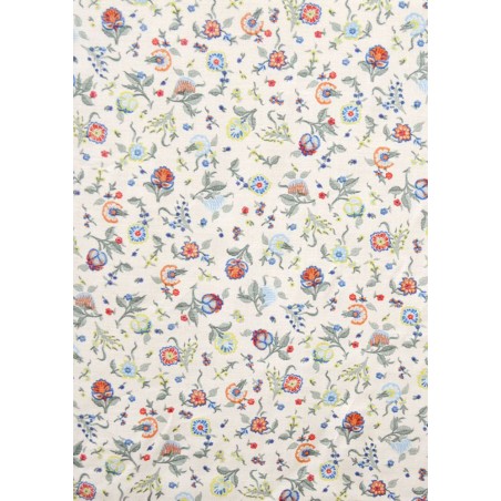 IMPRESION PAPEL DE AZUCAR A4 FLORES BEIGE