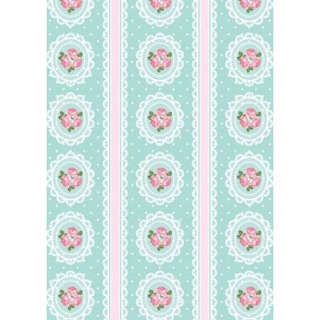 IMPRESION PAPEL DE AZUCAR A4 FLORES 3 CADENAS