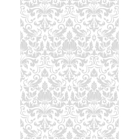 IMPRESION PAPEL DE AZUCAR A4 FONDOS DAMASCO GRIS