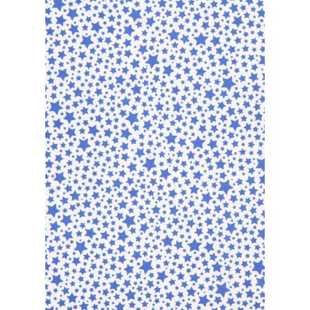 IMPRESION PAPEL DE AZUCAR A4 FONDO ESTRELLA AZUL