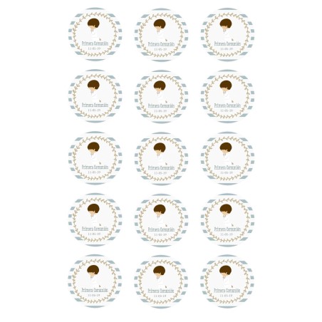 IMPRESIÓN PAPEL DE AZUCAR COMUNION NIÑO 1B