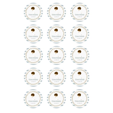 IMPRESIÓN PAPEL DE AZUCAR COMUNION NIÑO 1C