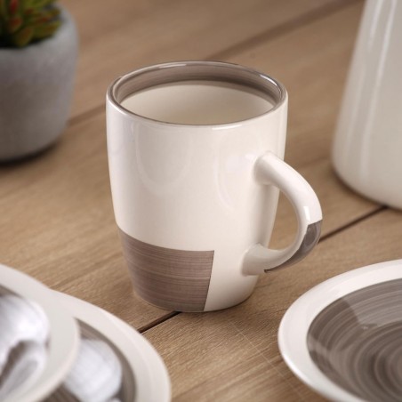 TAZA MUG GRIS-BLANCA LEGRAND 350ML 