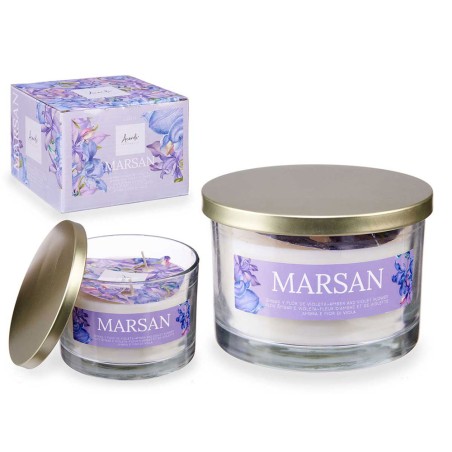 VELA VIOLETA AMBAR PERFUMADA 30H