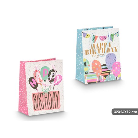 BOLSA HAPPY BIRTHDAY 32X26X12