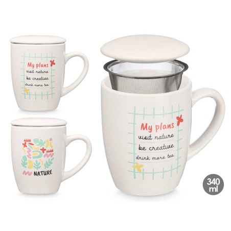 TAZA INFUSION NATURE CON TAPA Y FILTRO