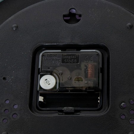 RELOJ 30 CM MARCO NEGRO 