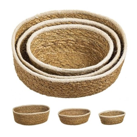 Cesto oval yute 22x16x7cm