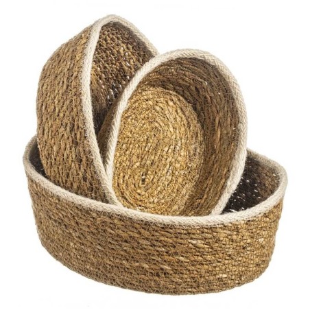 Cesto oval yute 22x16x7cm