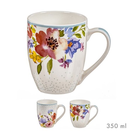 TAZA FLORES 350 ML 