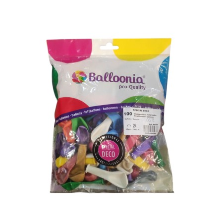 100 GLOBOS METALIZADOS 13CM -R5 BALLONIA