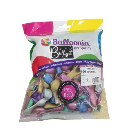 100 GLOBOS BRILLIANT 13CM -R5 BALLONIA