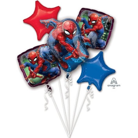 BOUQUET DE GLOBOS SPIDERMAN