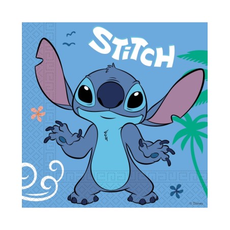 20 SERVILLETAS STITCH Y ANGEL