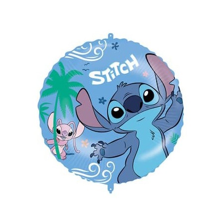 GLOBO STITCH FOIL 46CM CON CINTA Y PESO