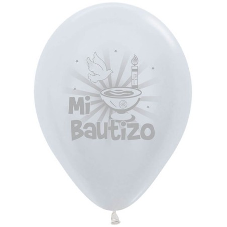 12 GLOBOS BAUTIZO 