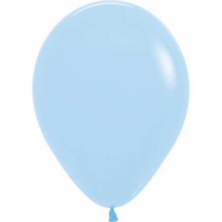 12 GLOBOS PASTEL AZUL 30CM LATEX SEMPERTEX