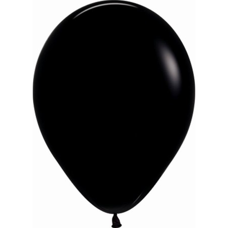 50 GLOBOS SEMPERTEX NEGRO FASHION 30CM