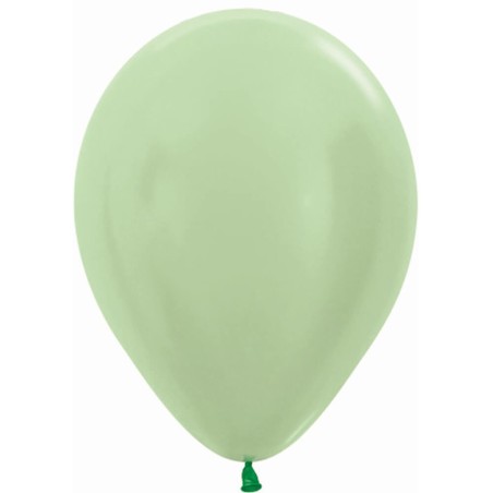 50 GLOBOS SEMPERTEX VERDE SATINADO 30CM