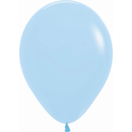 50 GLOBOS SEMPERTEX AZUL PASTEL 30CM