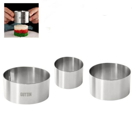 SET 3 AROS DE EMPLATAR INOX 6,8 Y 10 X4.5CM