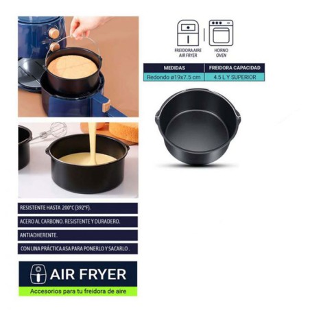 MOLDE AIRFRYER CM ACERO AL CARBONO