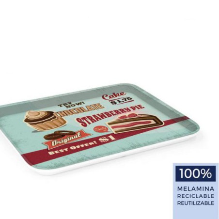 BANDEJA RETRO MELAMINA 27X21 CM 