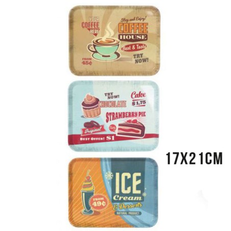 BANDEJA RETRO MELAMINA 27X21 CM 