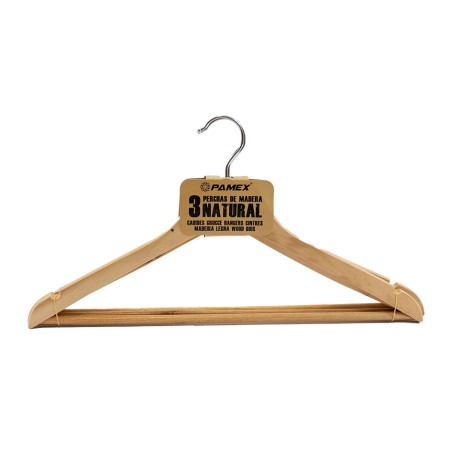 3 PERCHAS MADERA NATURAL/24