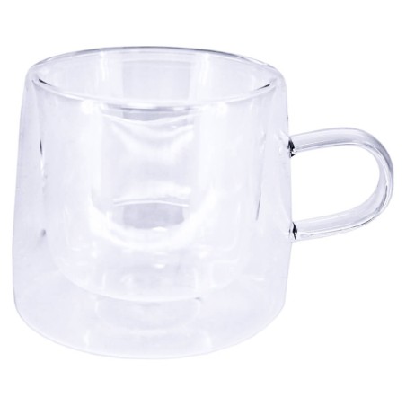 TAZA DE CRISTAL BOROSILICATO 114ML DOBLE PARED
