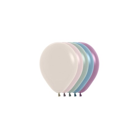 50 GLOBOS R12- PASTEL SURTIDO 5 COLORES SEMPERTEX 30CM