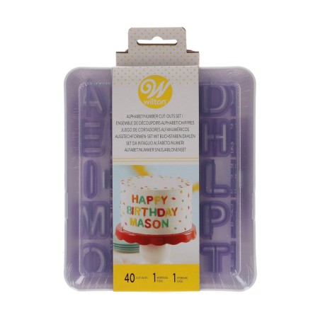 Set de cortadores de letras y números Wilton para fondant – Casa Joven