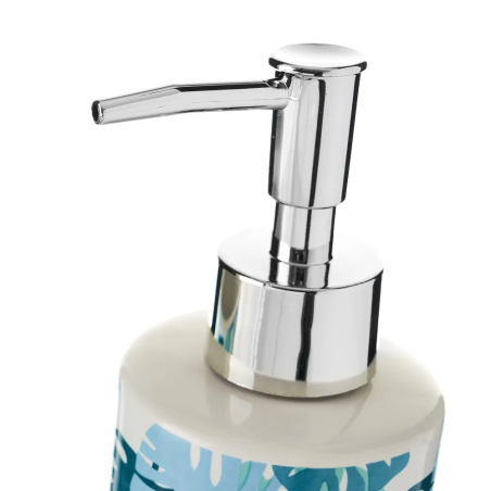 SET 2 PIEZAS BAÑO HOJA PALMA