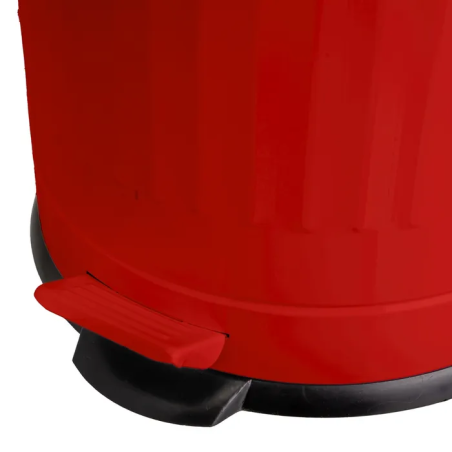 CUBO 20 LITROS BASURA RETRO ROJO 