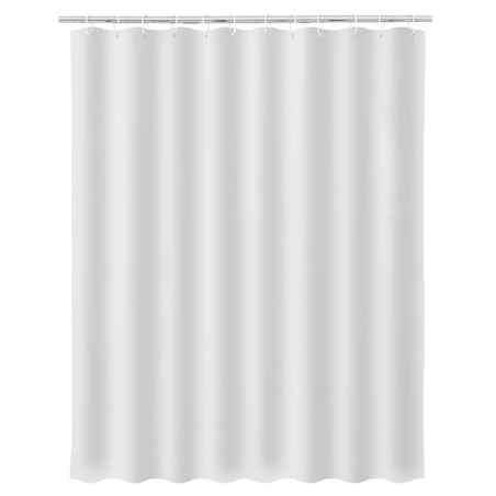 CORTINA BLANCA BAÑO 180X180CM 