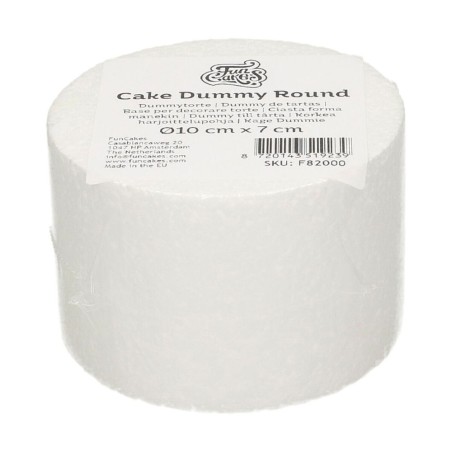 FunCakes Dummy de Tarta Redondo 7 cm -Ø10cm