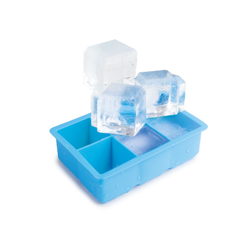 Molde de silicona para hielos grandes XL de 5 cm con tapa protectora – Ibili – Casa Joven