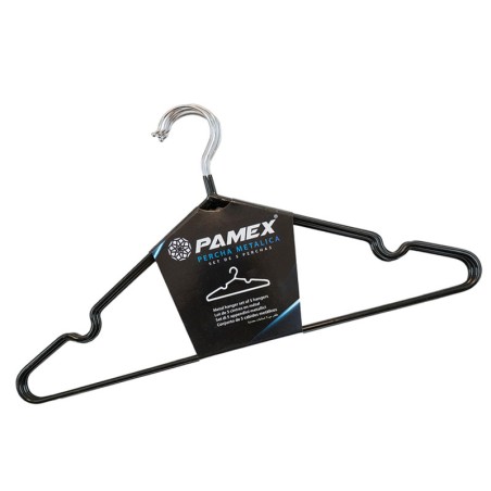 SET 5 PERCHAS METAL NEGRA ANTIDESLIZANTE