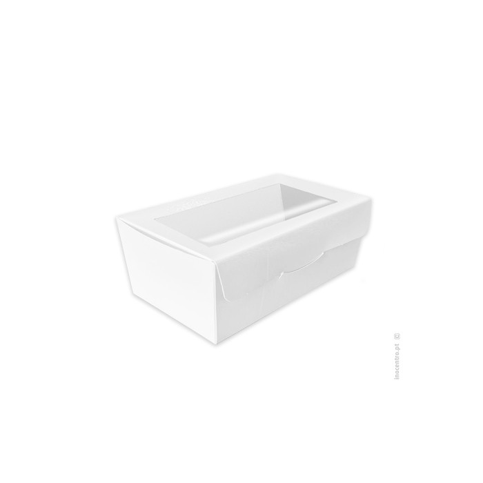 CAJA BLANCA 19,5X11X7,5CM CON VENTANA 