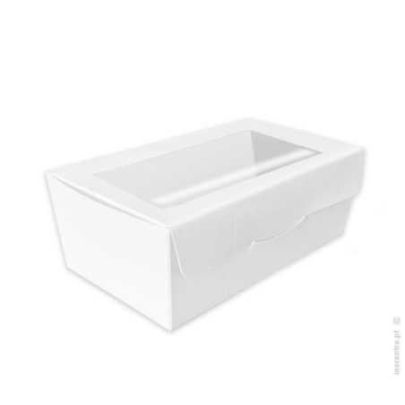 CAJA BLANCA 19,5X11X7,5CM CON VENTANA 