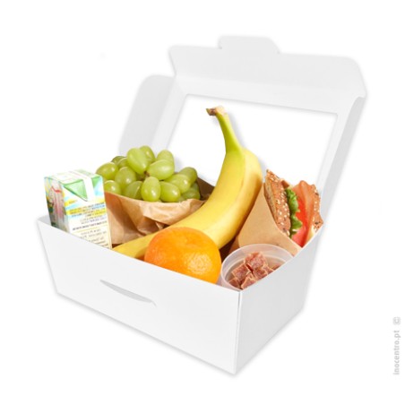 CAJA BLANCA 19,5X11X7,5CM CON VENTANA 