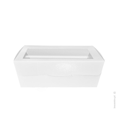 CAJA BLANCA 19,5X11X7,5CM CON VENTANA 