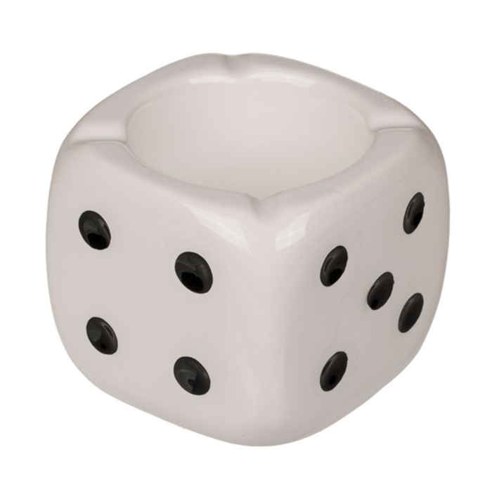 CENICERO DADO CERÁMICA 8X7.5CM