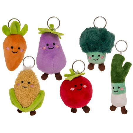 LLAVERO PELUCHE FRUTA 12CM