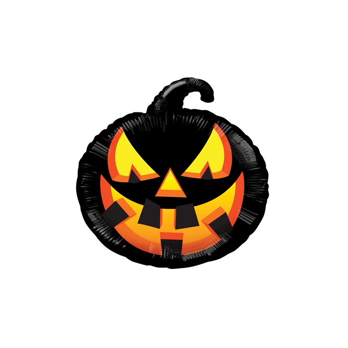 GLOBO CALABAZA NEGRA 46CM