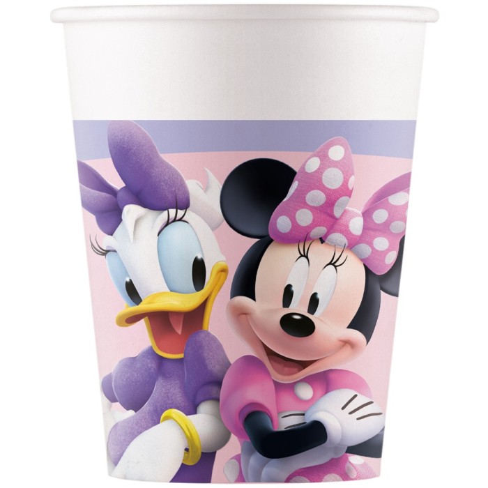 8 VASOS PAPEL 200ML MINNIE JUNIOR