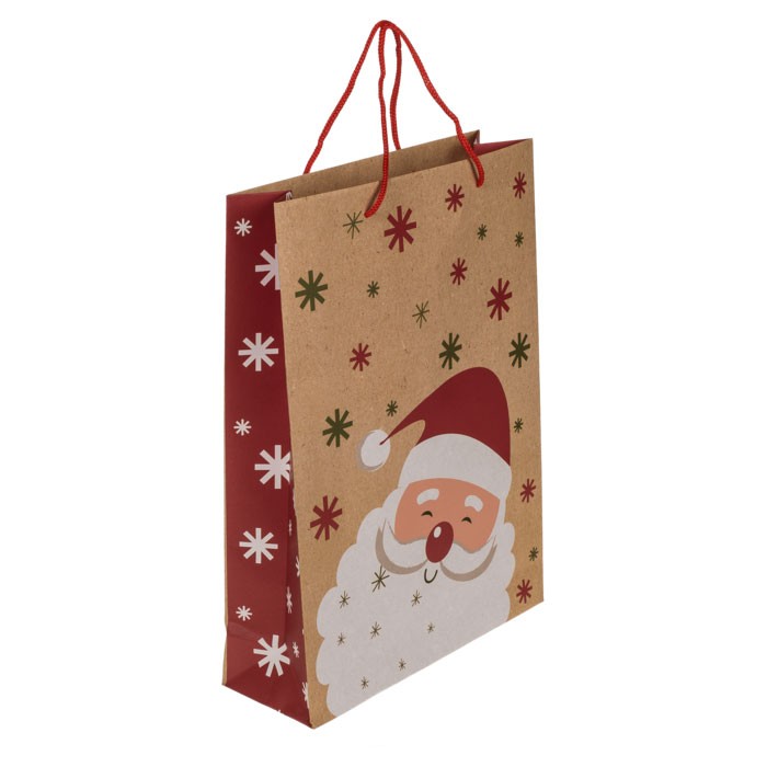 BOLSA DE PAPEL AMIGOS NAVIDAD 25X8.5X34CM