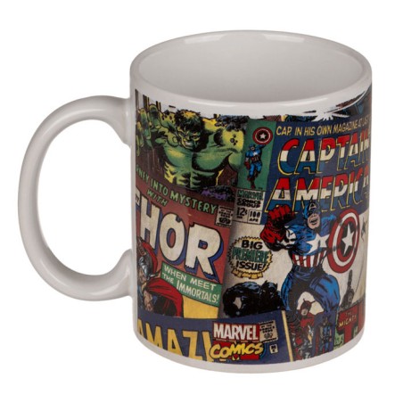 TAZA MARVEL RETRO 325ML 10CM CERÁMICA