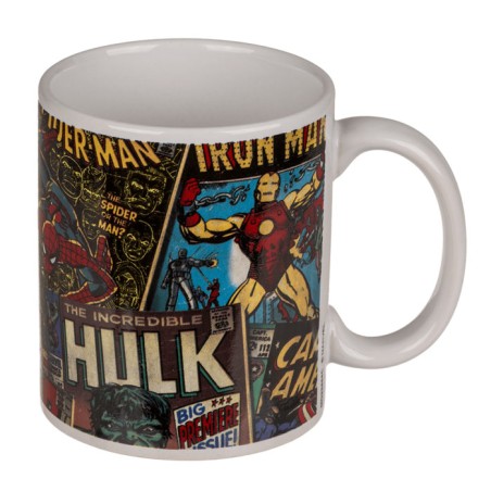 TAZA MARVEL RETRO 325ML 10CM CERÁMICA