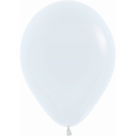 12 GLOBOS BLANCO SOLIDO 30CM -R12 SEMPERTEX